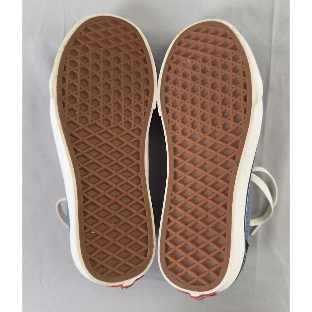 Vans Old Skool Youth 4.5 Blue Navy White Stripe‎ EU 36 Women 6